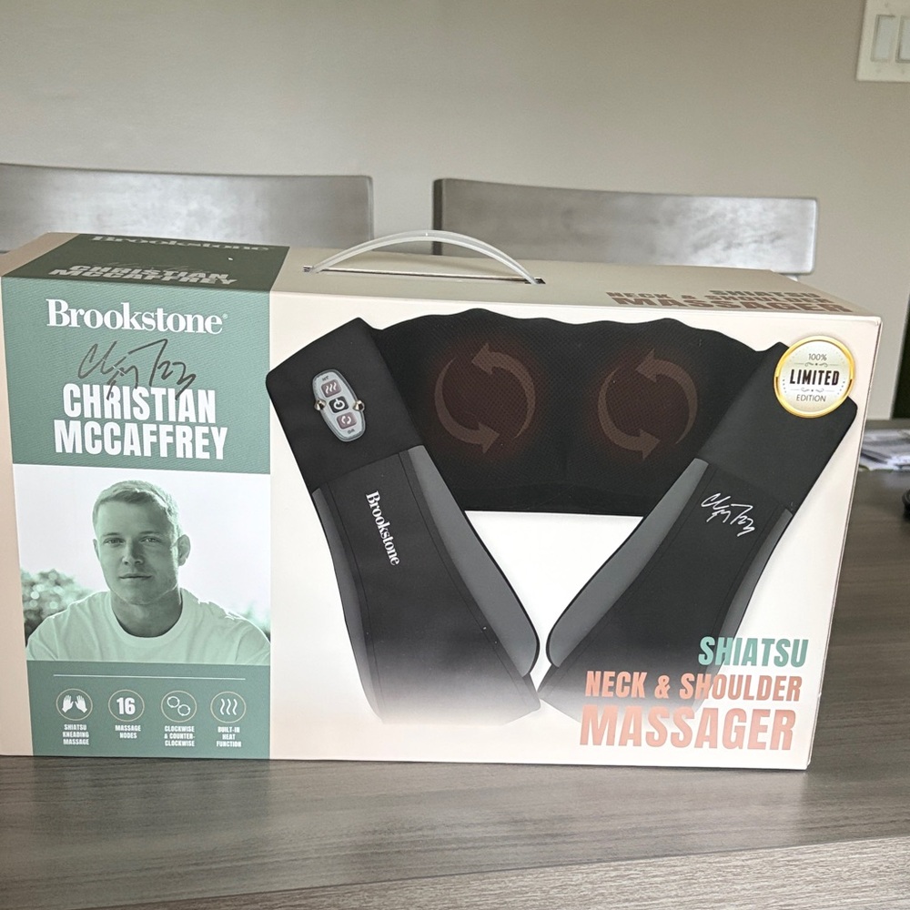 Brookstone Black & Gray Shiatsu Neck and Shoulder Massager